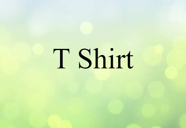 T-shirt (noun) Definition, Meaning & Examples