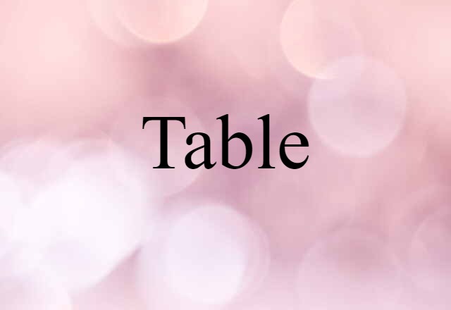 table