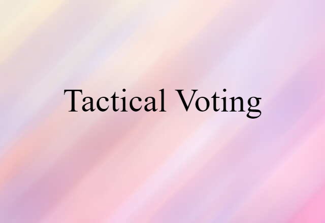 tactical voting