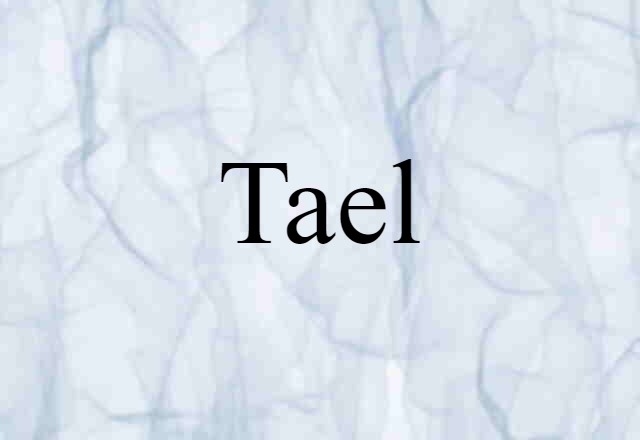 Tael (noun) Definition, Meaning & Examples