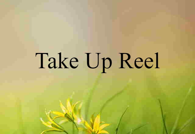 take-up reel