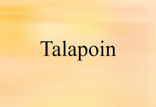 talapoin