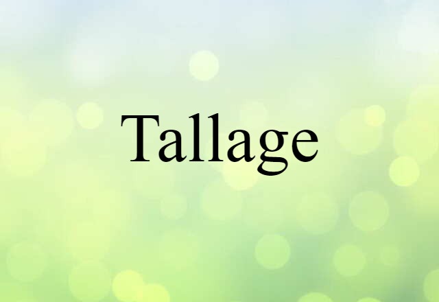 tallage