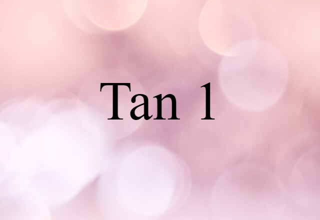 tan 1