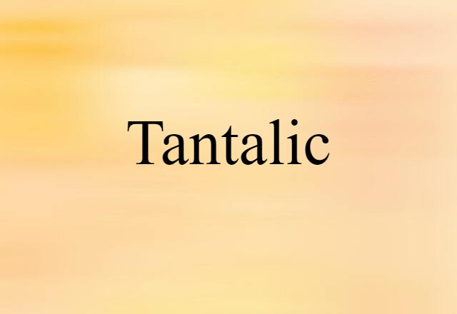 tantalic