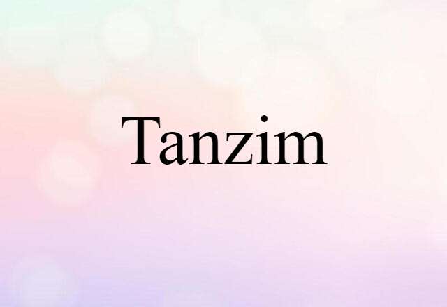 Tanzim