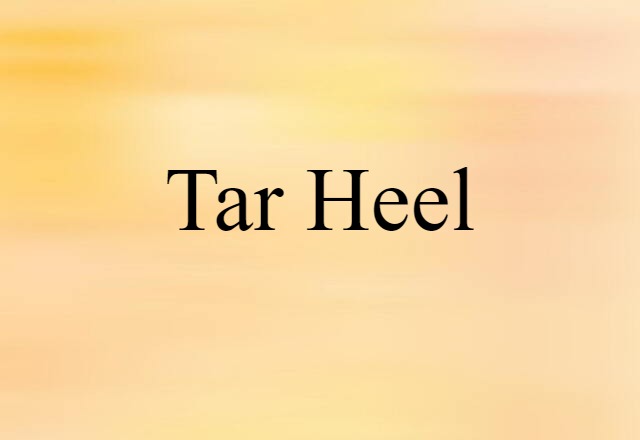 Tar Heel (noun) Definition, Meaning & Examples