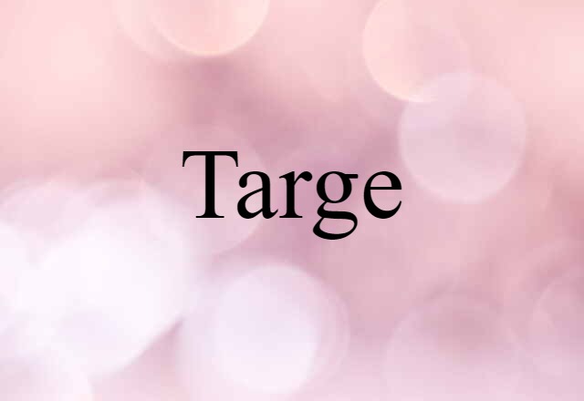 Targe (noun) Definition, Meaning & Examples