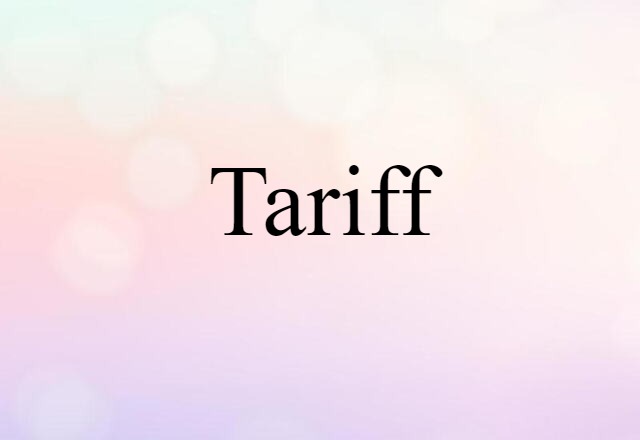 tariff