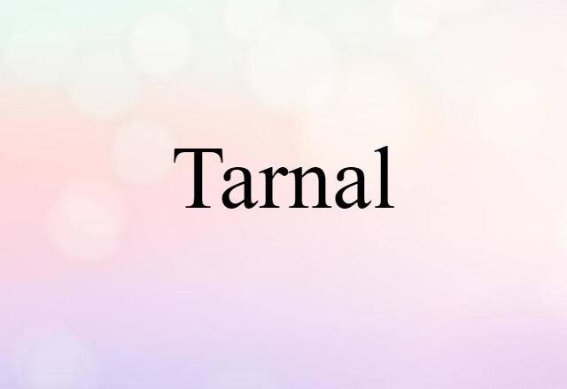 Tarnal (noun) Definition, Meaning & Examples