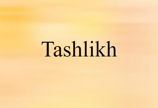 Tashlikh