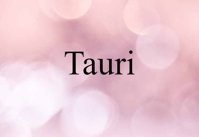 Tauri (noun) Definition, Meaning & Examples