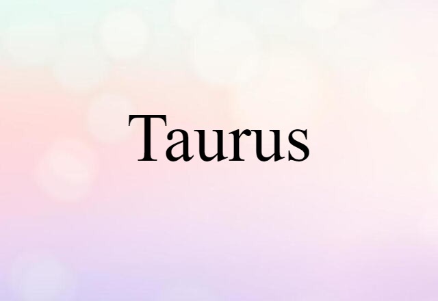 Taurus (noun) Definition, Meaning & Examples