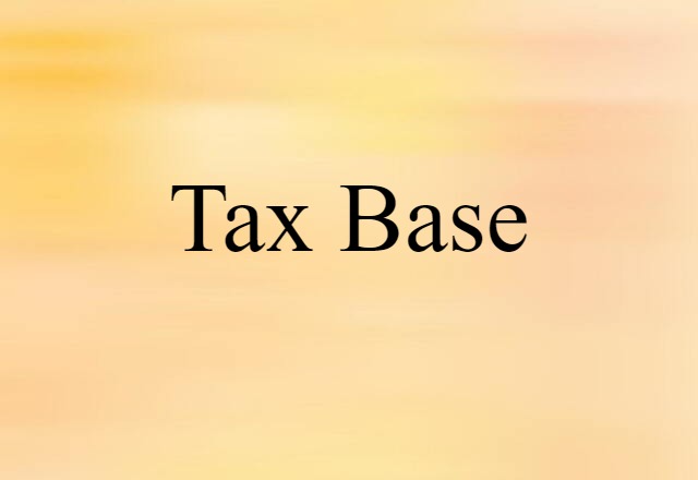 tax base