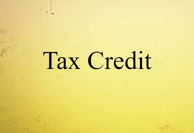 tax credit