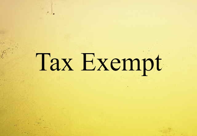 tax-exempt