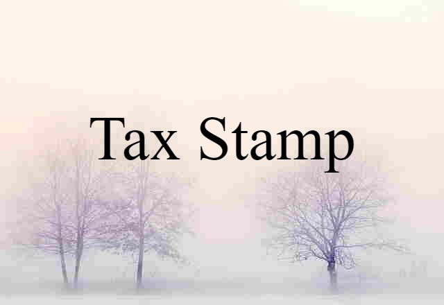 tax stamp