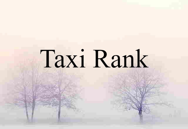 taxi rank