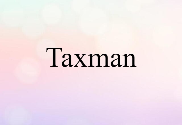 Taxman (noun) Definition, Meaning & Examples