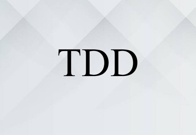 TDD