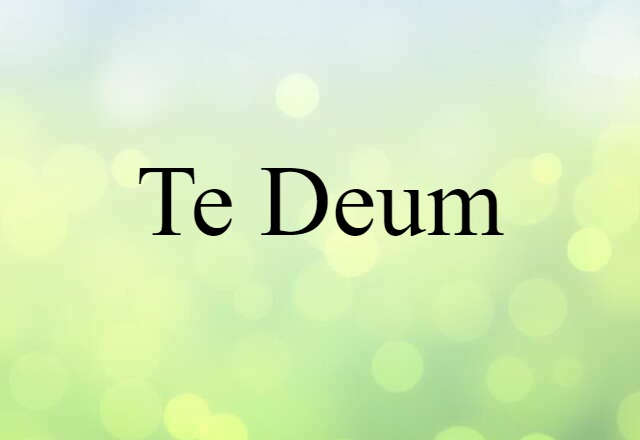 Te Deum