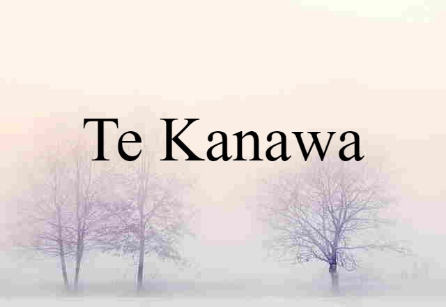 Te Kanawa (noun) Definition, Meaning & Examples