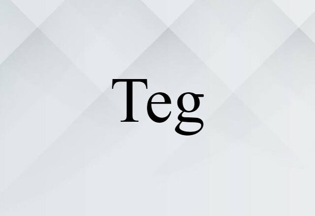 Teg (noun) Definition, Meaning & Examples