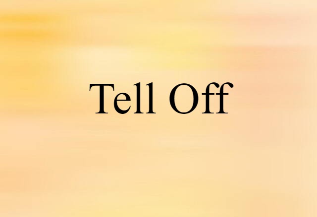 tell off