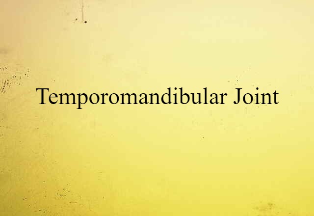 temporomandibular joint