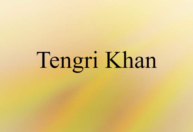 Tengri Khan