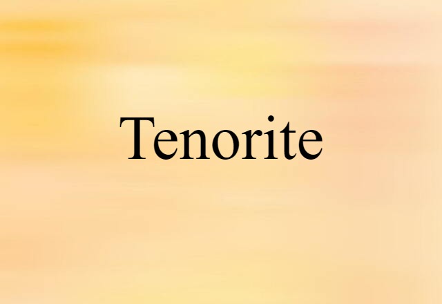 tenorite