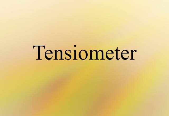 tensiometer