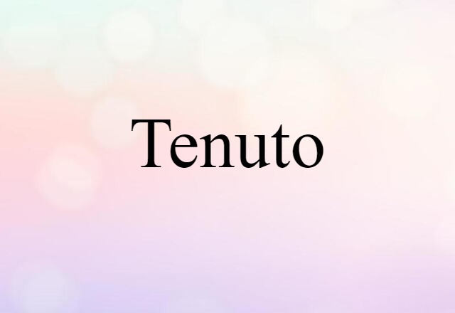 tenuto