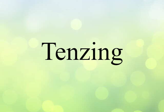 Tenzing