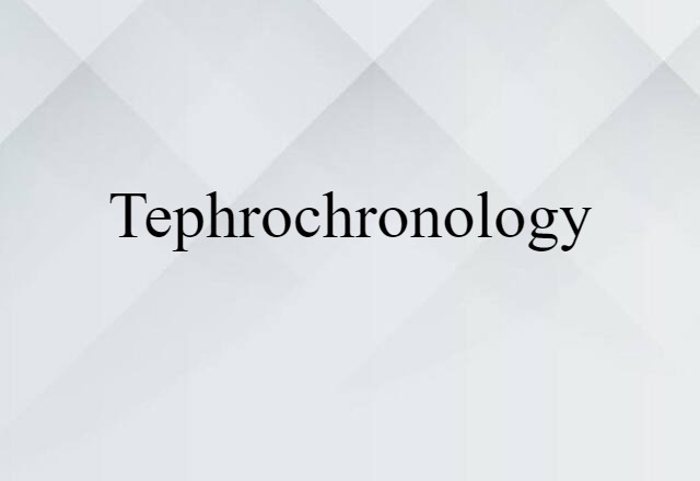 tephrochronology