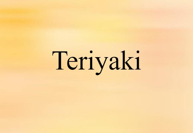 teriyaki