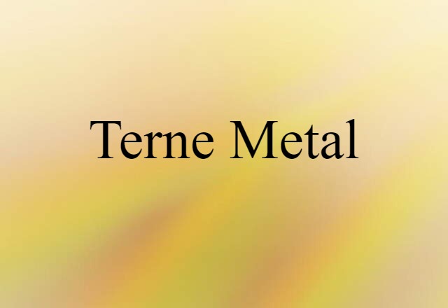 terne metal