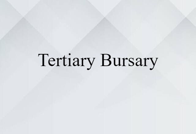 tertiary bursary