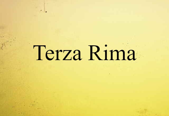 terza rima