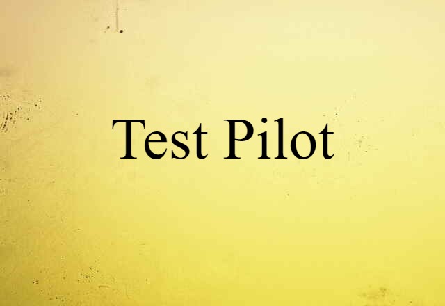 test pilot