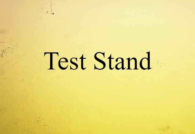 Test Stand (noun) Definition, Meaning & Examples