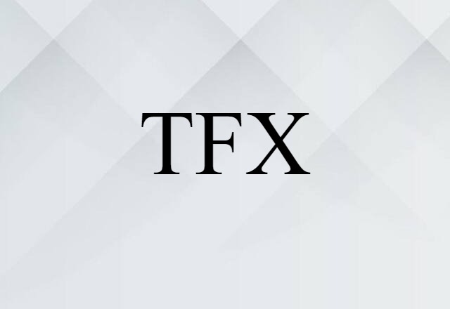 TFX (noun) Definition, Meaning & Examples