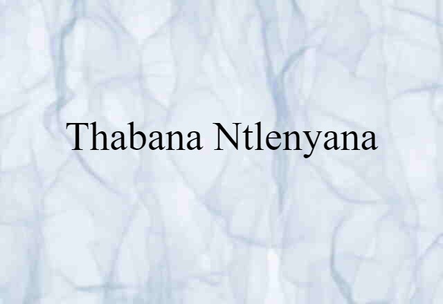 Thabana-Ntlenyana