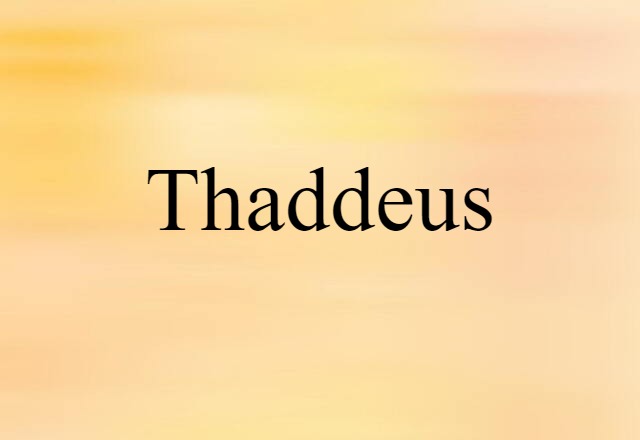 Thaddeus