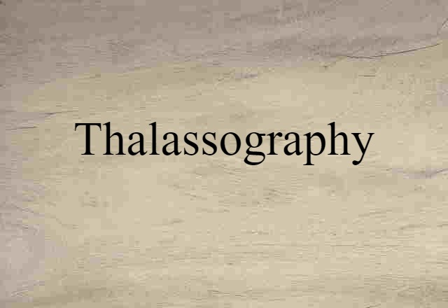 thalassography