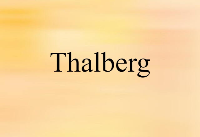 Thalberg