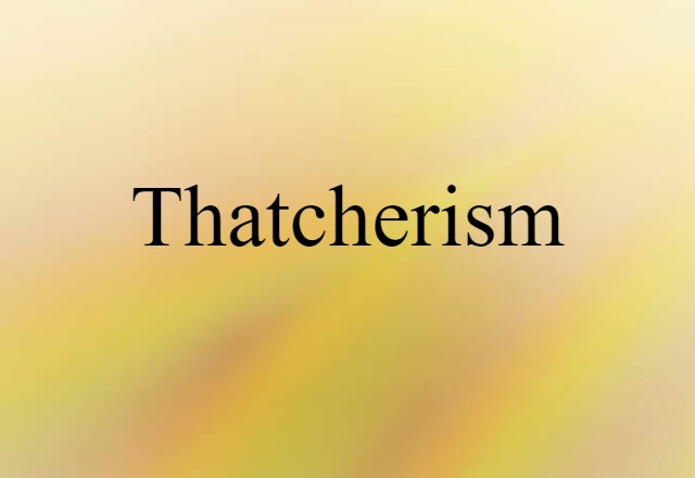 Thatcherism