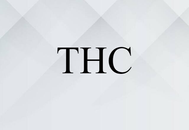 THC (noun) Definition, Meaning & Examples