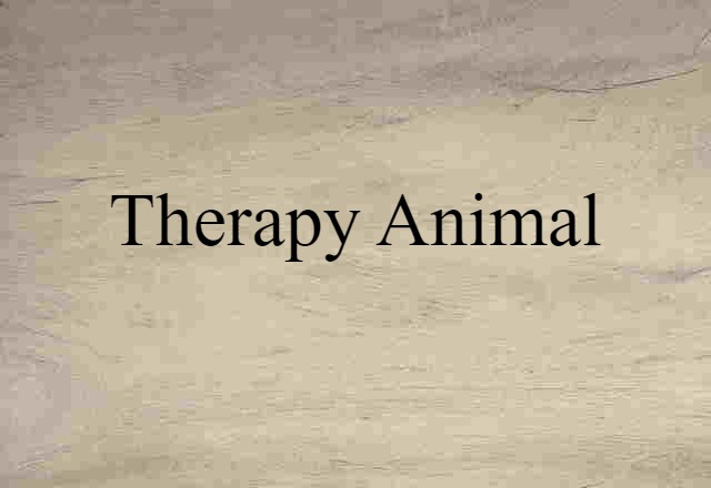 therapy animal