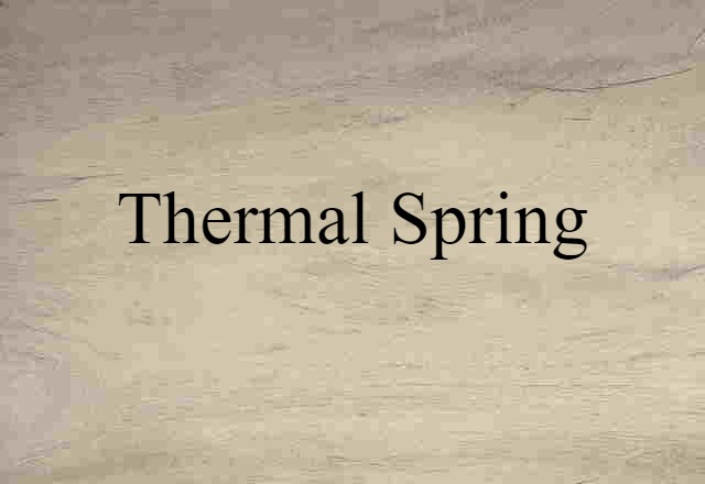 thermal spring